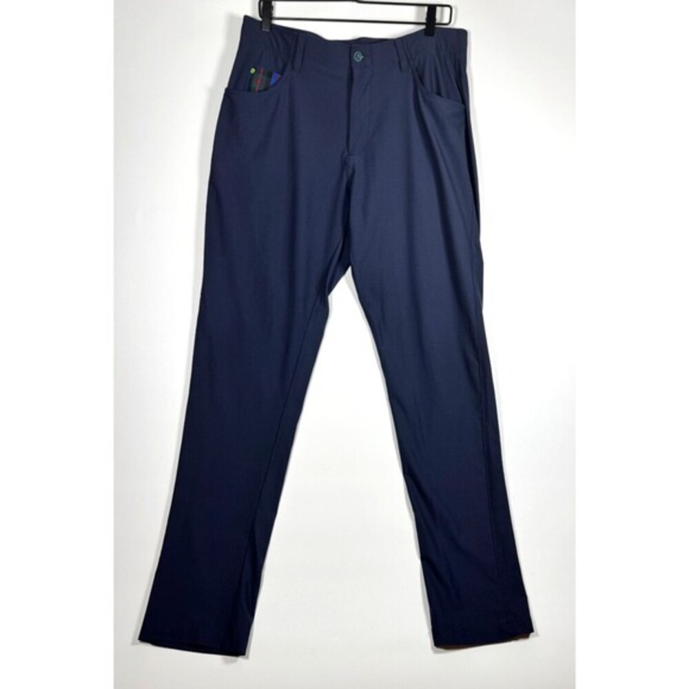 William Murray Golf‎ Pants Mens 34 Blue Straight Fit Performance Stretch Casual
